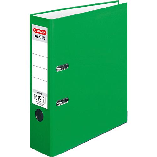 herlitz Ordner maX.file protect, DIN A4, Rückenbreite 80 mm, 20 Stück, hellgrün