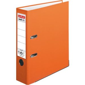 herlitz Ordner maX.file protect, DIN A4, Rückenbreite 80 mm, 20 Stück, orange