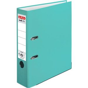 herlitz Ordner maX.file protect, DIN A4, Rückenbreite 80 mm, 20 Stück, türkis