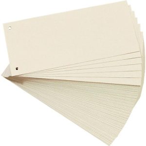 herlitz® Trennstreifen, B 105 x T 242 x H 22 mm, Recycling-Karton, 2-fach-Lochung, chamoisgelb, 100 Stück herlitz® Trennstreifen, B 105 x T 242 x H 22 mm, Recycling-Karton, 2-fach-Lochung, chamoisgelb, 100 Stück