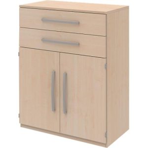 Highboard BARI, 3 OH, 2 Schubkästen, 2 Türen, 1 Boden, B 819 x T 430 x H 1117 mm, Ahorn-Dekor Highboard BARI, 3 OH, 2 Schubkästen, 2 Türen, 1 Boden, B 819 x T 430 x H 1117 mm, Ahorn-Dekor