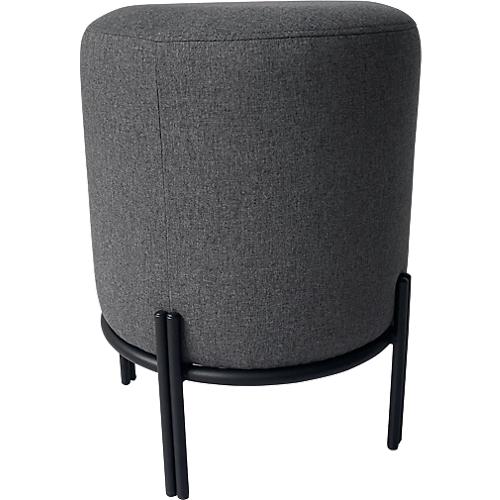 Hocker Paperflow Nest, mit Schutzkappen, Polyester & Stahl, anthrazit