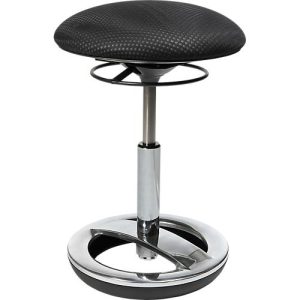 Hocker SITNESS BOB, ergonomisches Sitzen, Sitzhöhe 440 bis 570 mm, schwarz, Gestell verchromt Hocker SITNESS BOB, ergonomisches Sitzen, Sitzhöhe 440 bis 570 mm, schwarz, Gestell verchromt