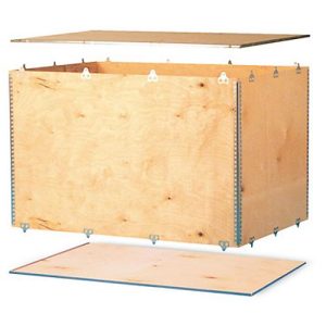 Holzfaltkiste, 1 Euromaß, 6 mm Birkensperrholz, L 1180 x B 780 x H 1000 mm Holzfaltkiste, 1 Euromaß, 6 mm Birkensperrholz, L 1180 x B 780 x H 1000 mm
