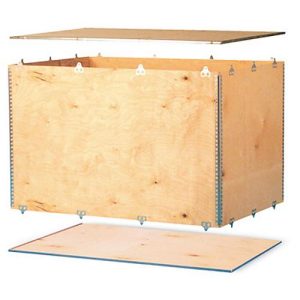Holzfaltkiste, ½ Euromaß, 6 mm Birkensperrholz, L 780 x B 580 x H 587 mm Holzfaltkiste, ½ Euromaß, 6 mm Birkensperrholz, L 780 x B 580 x H 587 mm