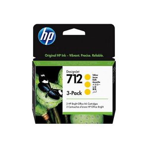 HP 712 – 3er-Pack – Gelb – original – DesignJet – Tintenpatrone