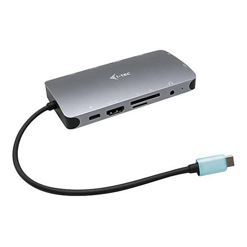 i-Tec USB-C Metal Nano Dock HDMI/VGA with LAN + Power Delivery 100 W - Dockingstation - USB-C / Thunderbolt 3 - VGA, HDMI - GigE