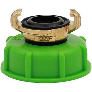 IBC Adapter 2′ auf 0,75′, Grobgewinde auf Feingewinde, Schnellkupplung, Ø 55-62 mm IBC Adapter 2′ auf 0,75′, Grobgewinde auf Feingewinde, Schnellkupplung, Ø 55-62 mm