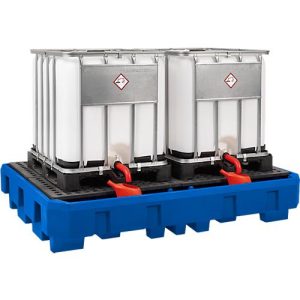 IBC/KTC Station, aus Polyethylen, unterfahrbar, mit verzinkter Stellfläche IBC/KTC Station, aus Polyethylen, unterfahrbar, mit verzinkter Stellfläche
