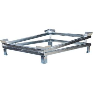 IBC-Restentleerer Bauer IR-1, Stellfläche 1200 x 1000 mm, maximaler Hub 95 mm, bis 1500 kg, L 1280 x B 1080 x H 275/380 mm, Stahl, feuerverzinkt IBC-Restentleerer Bauer IR-1, Stellfläche 1200 x 1000 mm, maximaler Hub 95 mm, bis 1500 kg, L 1280 x B 1080 x H 275/380 mm, Stahl, feuerverzinkt