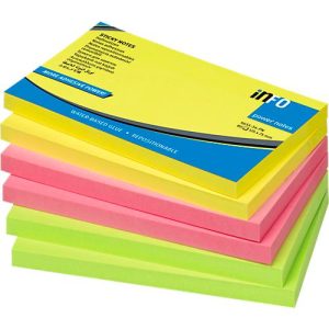 inFO Power Notes Haftnotizen, 125 x 75 mm, 80 Blatt pro Block, 6 Blöcke, 3 Farben inFO Power Notes Haftnotizen, 125 x 75 mm, 80 Blatt pro Block, 6 Blöcke, 3 Farben