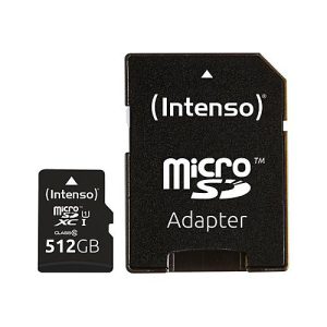 Intenso Premium – Flash-Speicherkarte – 512 GB – microSDXC UHS-I Intenso Premium – Flash-Speicherkarte – 512 GB – microSDXC UHS-I