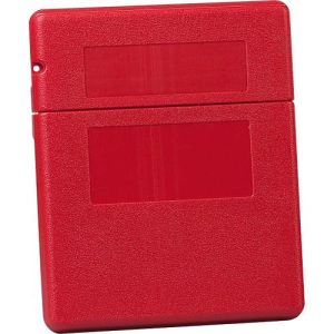 Justrite Dokumentenbox Klein, Polyethylen, mit Verschluss, B 260 x T 57 x H 318 mm, rot Justrite Dokumentenbox Klein, Polyethylen, mit Verschluss, B 260 x T 57 x H 318 mm, rot
