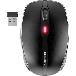 Kabellose Cherry Maus MW 8C Advanced, 6 Tasten, bis 3000 dpi, Status-LED, Bluetooth/Funk, schwarz