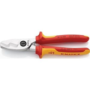 Kabelschere L.200mm Kopf verchr.VDE Mehrkomp.-Hüllen KNIPEX Kabelschere L.200mm Kopf verchr.VDE Mehrkomp.-Hüllen KNIPEX