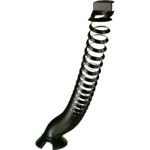 Kabelspirale, Ausziehhöhe 1300 mm, Ø 90 mm, vertikal bis zum Boden, universell, Kunststoff, schwarz Kabelspirale, Ausziehhöhe 1300 mm, Ø 90 mm, vertikal bis zum Boden, universell, Kunststoff, schwarz