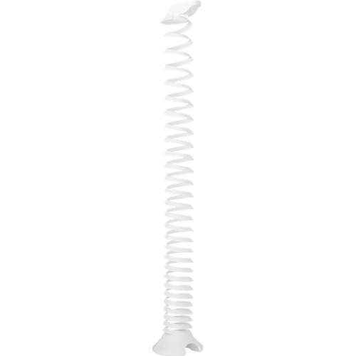 Kabelspirale, Ausziehhöhe 1300 mm, Ø 90 mm, vertikal bis zum Boden, universell, Kunststoff, weiß