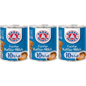 Kaffeemilch Bärenmarke Die Ergiebige, 10 % Fettgehalt, 3 Dosen á 170 g Kaffeemilch Bärenmarke Die Ergiebige, 10 % Fettgehalt, 3 Dosen á 170 g