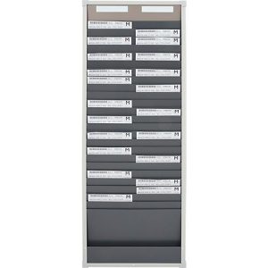 Karten-Sortiertafeln Eichner 9219 Serie, 1 – bis 3-reihig lieferbar, 2-spaltig, H 1350 x B 490 mm Karten-Sortiertafeln Eichner 9219 Serie, 1 – bis 3-reihig lieferbar, 2-spaltig, H 1350 x B 490 mm