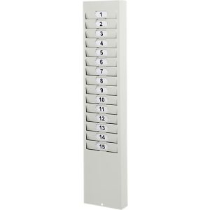 Kartenkasten für BÜRK Zeiterfassungsgerät ZR 5500, für 15 Stempelkarten im Format B 106 x H 260 mm Kartenkasten für BÜRK Zeiterfassungsgerät ZR 5500, für 15 Stempelkarten im Format B 106 x H 260 mm