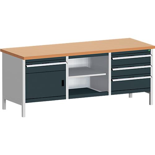 Kastenwerkbank cubio KW-2078-2.4, anthrazitgrau