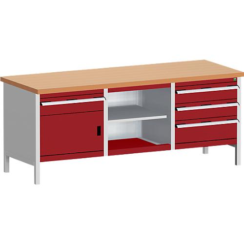 Kastenwerkbank cubio KW-2078-2.4 purpurrot