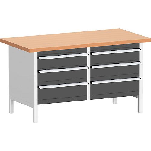 Kastenwerkbank KW-1578-2.5, anthrazitgrau