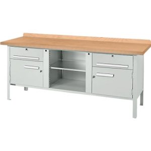 Kastenwerkbank Schäfer Shop Select PW 200-0, mitteldichte Faserplatte (MDF), bis 750 kg, B 2000 x T 680 x H 838 mm, Lichtgrau Kastenwerkbank Schäfer Shop Select PW 200-0, mitteldichte Faserplatte (MDF), bis 750 kg, B 2000 x T 680 x H 838 mm, Lichtgrau