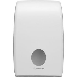 Kimberly-Clark® Aquarius Handtuchspender 6945, Sichtfenster, Einzelblattentnahme, B 265 x T 136 x H 399 mm, weiß Kimberly-Clark® Aquarius Handtuchspender 6945, Sichtfenster, Einzelblattentnahme, B 265 x T 136 x H 399 mm, weiß