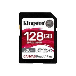 Kingston Canvas React Plus – Flash-Speicherkarte – 128 GB – SDXC UHS-II Kingston Canvas React Plus – Flash-Speicherkarte – 128 GB – SDXC UHS-II