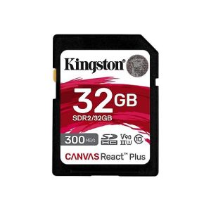 Kingston Canvas React Plus – Flash-Speicherkarte – 32 GB – SDXC UHS-II Kingston Canvas React Plus – Flash-Speicherkarte – 32 GB – SDXC UHS-II
