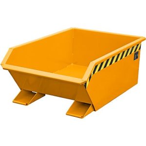 Kippbehälter Bauer Mini Typ MGU 270, 350 mm Schüttkantenhöhe, 270l Inhalt, orange Kippbehälter Bauer Mini Typ MGU 270, 350 mm Schüttkantenhöhe, 270l Inhalt, orange