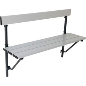 Klappbank, Alu, 1200 mm breit, anthrazit (RAL 7016) Klappbank, Alu, 1200 mm breit, anthrazit (RAL 7016)