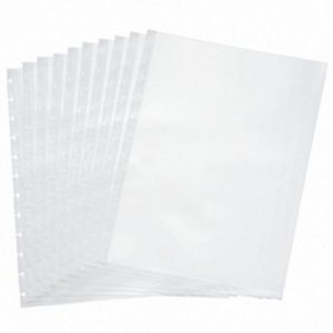 Klarsichthülle FolderSys, DIN A4, oben offen, T-Stanzung für 12 Ringe, transparent, 10 Stück Klarsichthülle FolderSys, DIN A4, oben offen, T-Stanzung für 12 Ringe, transparent, 10 Stück