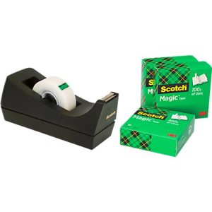 Klebeband Scotch® Magic™, L 33 m x B 19 mm, 3 Rollen + Gratis Tischabroller Scotch® Magic™ Klebeband Scotch® Magic™, L 33 m x B 19 mm, 3 Rollen + Gratis Tischabroller Scotch® Magic™