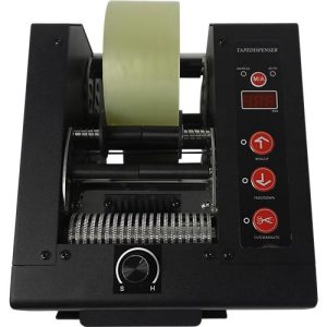 Klebebandabroller H700, automatisch, für Rollen mit Ø 300 x B 8-80 mm, 150 mm/s, Stahl, schwarz Klebebandabroller H700, automatisch, für Rollen mit Ø 300 x B 8-80 mm, 150 mm/s, Stahl, schwarz