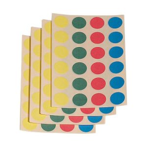 Klebepunkte, 4 Farben, 1000 Stück Klebepunkte, 4 Farben, 1000 Stück
