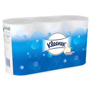Kleenex® Toilettenpapier 8440, 3-lagig, kompatibel mit Aquarius™ Twin Roll Toilettenpapierspendern, 36 Rollen a 350 Blatt, weiß Kleenex® Toilettenpapier 8440, 3-lagig, kompatibel mit Aquarius™ Twin Roll Toilettenpapierspendern, 36 Rollen a 350 Blatt, weiß