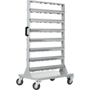 Kleinteilemagazin Schäfer Shop Select, fahrbar, 4 Rollen, ohne Sichtkästen, H 1450 x B 825 x T 550 mm, pulverbeschichtetes Stahl, grau Kleinteilemagazin Schäfer Shop Select, fahrbar, 4 Rollen, ohne Sichtkästen, H 1450 x B 825 x T 550 mm, pulverbeschichtetes Stahl, grau