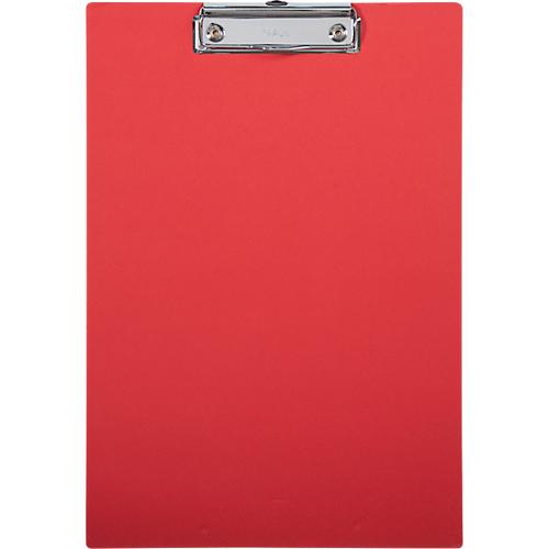 Klemmbrett Maul MAULbalance, A4-Hochformat, Klemmweite 8 mm, individualisierbar, aufhängbar, L 325 x B 225 x H 14 mm, Karton, recycelbar, rot
