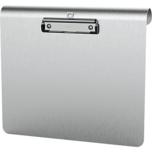 Klemmbrett Maul MAULmedic, Format DIN A4 , Querformat, Klemmweite 8 mm, auch zum Aufhängen, Aluminium, silber