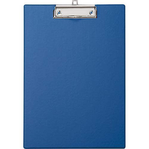 Klemmbrett Maul MAULpoly, A4-Hochformat, Klemmweite 8 mm, aufhängbar, L 320 x B 230 x H 13 mm, Karton/Polypropylen, recycelbar, blau