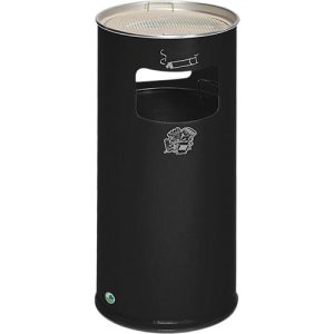 Kombi-Ascher VAR, rund, 37 l, für Innen & Außen, mit Sieb & Kantenschutz, Ø 320 x H 700 mm, Stahlblech, anthrazit Kombi-Ascher VAR, rund, 37 l, für Innen & Außen, mit Sieb & Kantenschutz, Ø 320 x H 700 mm, Stahlblech, anthrazit