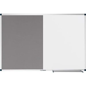 Kombiboard Legamaster UNITE, Pinboard & Whiteboard, B 900 x T 12,6 x H 600 mm, Markerablage, lackierter Stahl & Filz, weiß & grau Kombiboard Legamaster UNITE, Pinboard & Whiteboard, B 900 x T 12,6 x H 600 mm, Markerablage, lackierter Stahl & Filz, weiß & grau