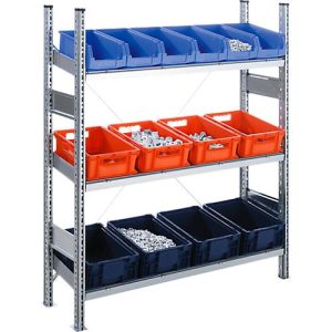 Komplettregal SBR 3000, Anbaufeld, 5 schräge Fachebene, 2278 x 600 x 1283 mm