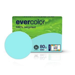 Kopierpapier EVERCOLOR, farbig, DIN A4, 80 g/m², hellblau, 500 Blatt Kopierpapier EVERCOLOR, farbig, DIN A4, 80 g/m², hellblau, 500 Blatt