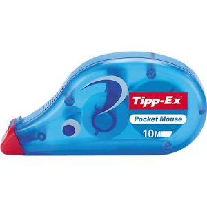 Korrekturroller Tipp-Ex Pocket Mouse, blau, mit Band L 10 m x B 4,2 mm Korrekturroller Tipp-Ex Pocket Mouse, blau, mit Band L 10 m x B 4,2 mm