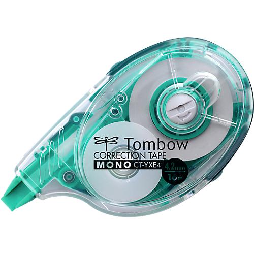 Korrekturroller Tombow MONO, seitliche Abrolltechnik, nachfüllbar, Bandmaße L 16 m x B 4,2 mm, zu 74 % aus Recycling-Kunststoff