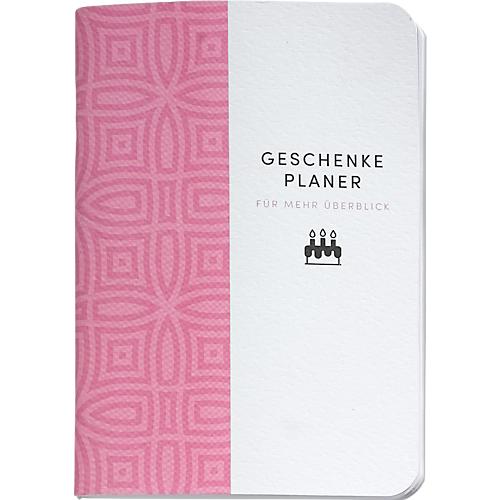 Korsch Taschenbuch 'Geschenkeplaner', DIN A6, Hardcover, B 105 x H 148 mm, pink/weiß
