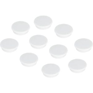Kraftmagnete Franken, rund, bis 2,5 kg, Speziallackierung, Ø 38 mm, Kunststoff, weiß, 10 Stück Kraftmagnete Franken, rund, bis 2,5 kg, Speziallackierung, Ø 38 mm, Kunststoff, weiß, 10 Stück